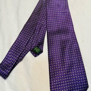 Club Room Purple Patterned Men's Tie